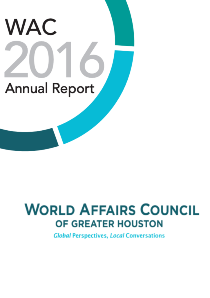 Annual Report for 2016 cover