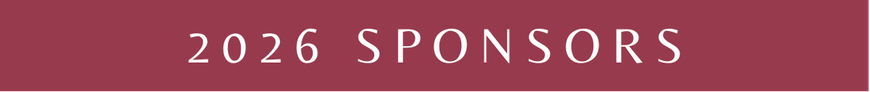 A maroon banner with white text that reads 2026 SPONSORS.